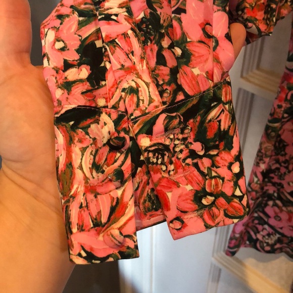 Floral H&M open back blouse - Picture 3 of 4